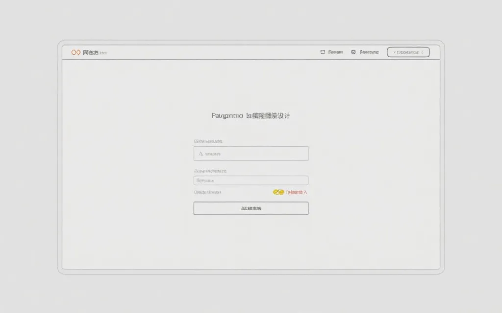 注册入口页面布局草图